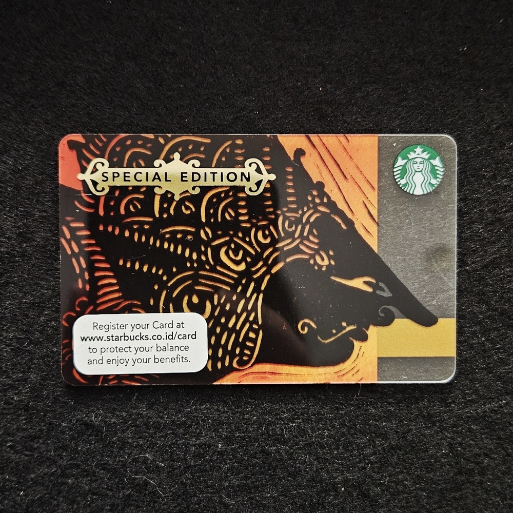 Starbucks Card - Indonesia Wayang Special Edition - Plastic